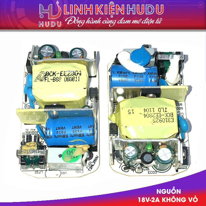 Nguồn 18V – 2A không vỏ cũ